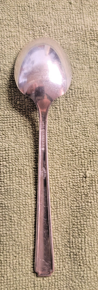 1881 Rogers Oneida Capri 1935 Sterling SilverPlate Flatware Cream Sugar Spoon 6"