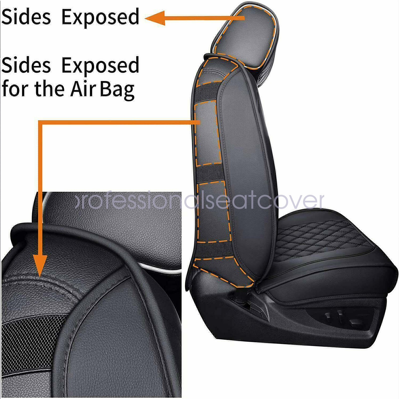 For Nissan Rogue 2010-2023 Full Set Car 5-Seat Covers Waterproof Leather Cushion