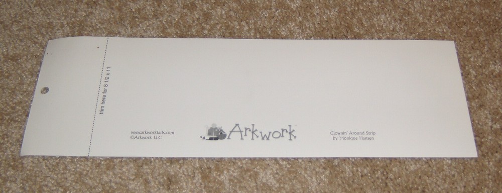 Arkwork DieCut Border Strips ~ Circus Clowin' Around.