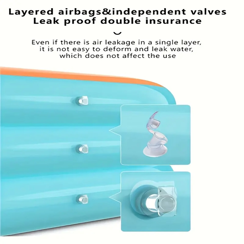 Large Family Inflatable Swimming Pool for Kids Adults Thickened 102" x 63" x 22"