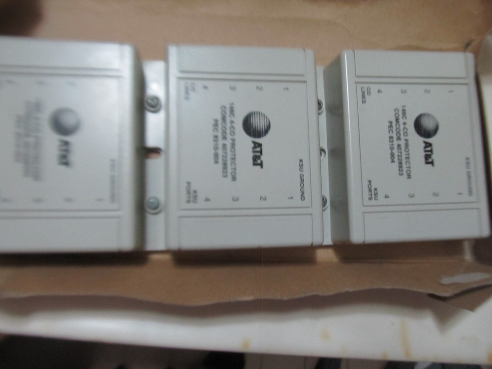 LOT 3 AT&T 146C 4 CO TELEPHONE PROTECTOR COMCODE PHONE OR LINE INTERNET