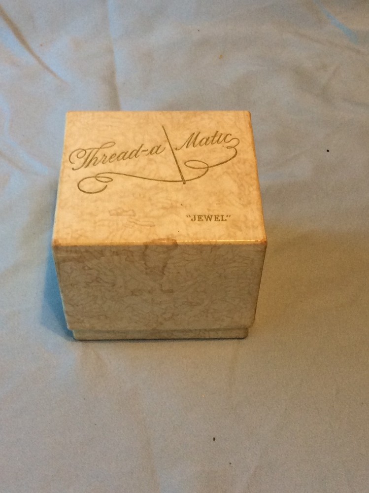 Vintage Thread-a Matic Model 72 "Jewel" Needle Threader w/ Box & Insert