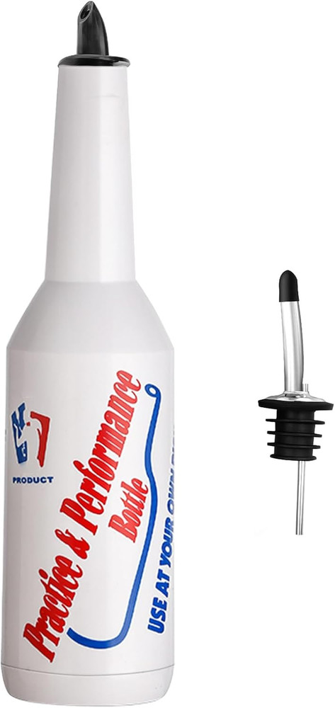 Suprobarware 1Pcs Flair Bottle Practice Bartender Practice Bottles 25Oz/750Ml Wh
