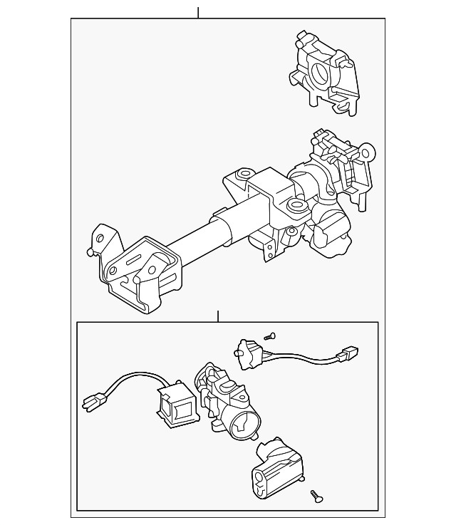 Genuine GM Steering Column 96439180