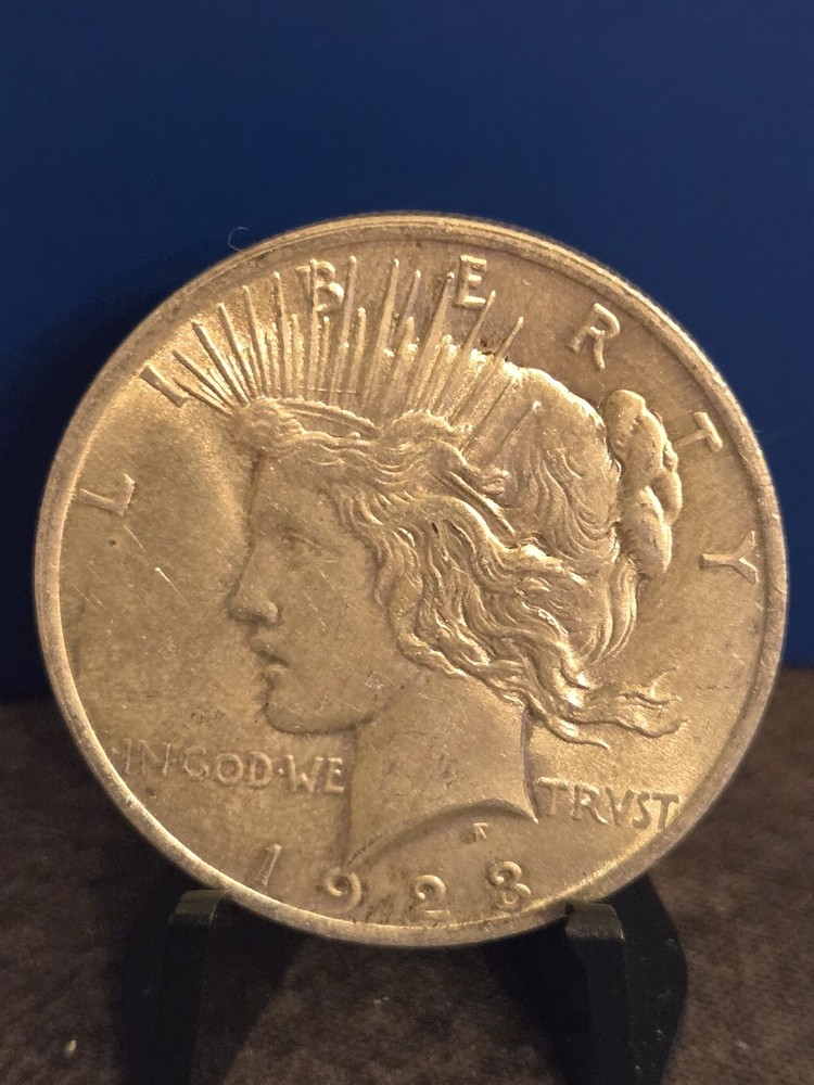 1923 Peace .900 Silver Dollar, BU, Uncirculated