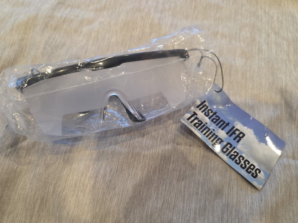 Adjustable Instrument Flight (IFR) Training Glasses - Black