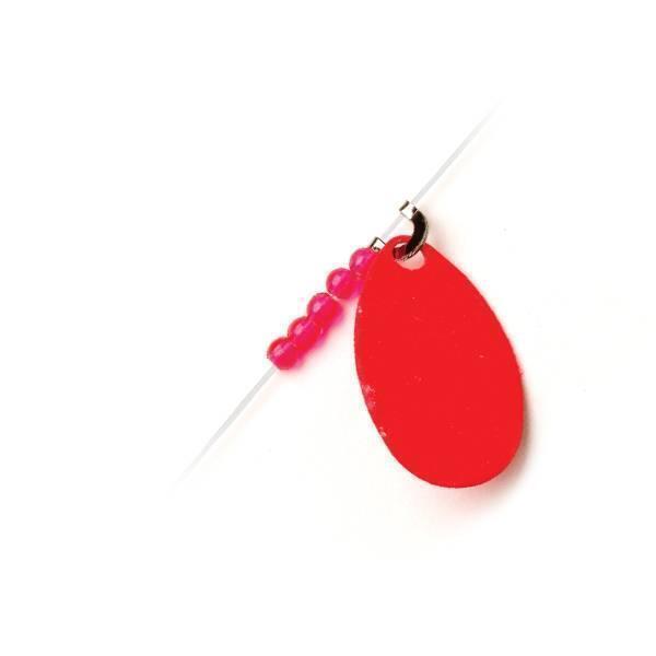 Lindy Walleye Worm Harness Fluorescent Red LR705