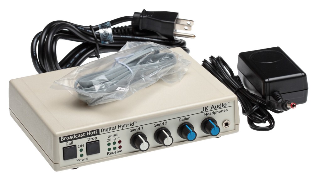 JK Audio Broadcast Host Digital Hybrid Audio Console Phone Line Interface IFB