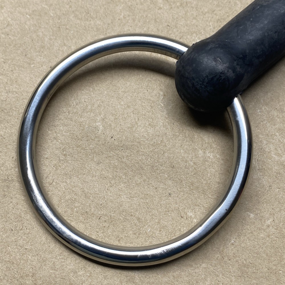 Korsteel Solid Rubber Mouth Loose Ring Snaffle Bit