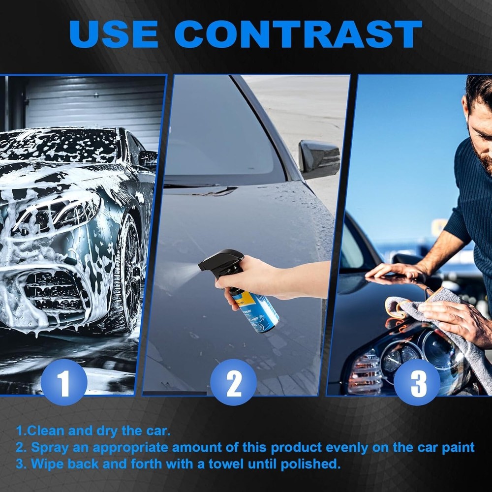 2pack Quick Effect Coating Agent,Advanced Ceramic Spray Coating,Multi-Functional