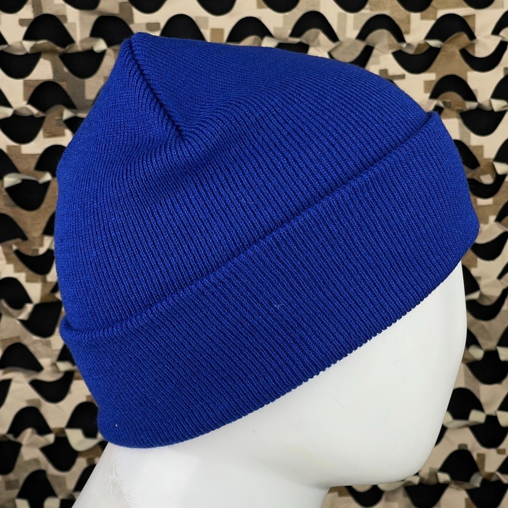 NEW Planet Eclipse Tab Roll Beanie - Bright Royal