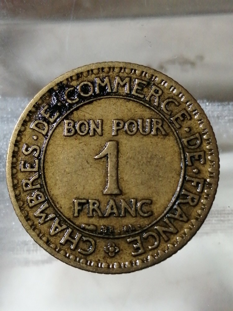 REPUBBLICA FRANCESE 1 FRANCO 1923 CAMERA&COMMERCIO