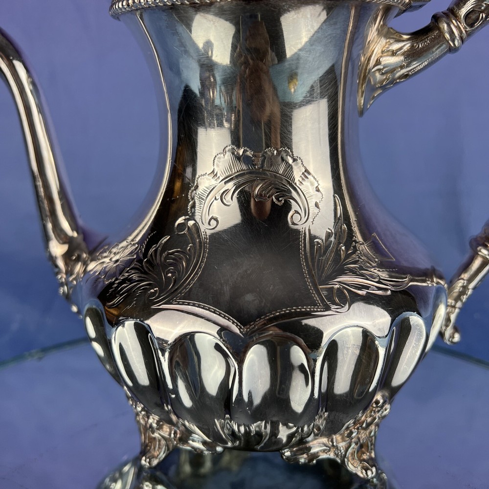 SILVER PLATED COFFEE SERVICE Assembled Non-Matching Set Comes With Tray As Seen