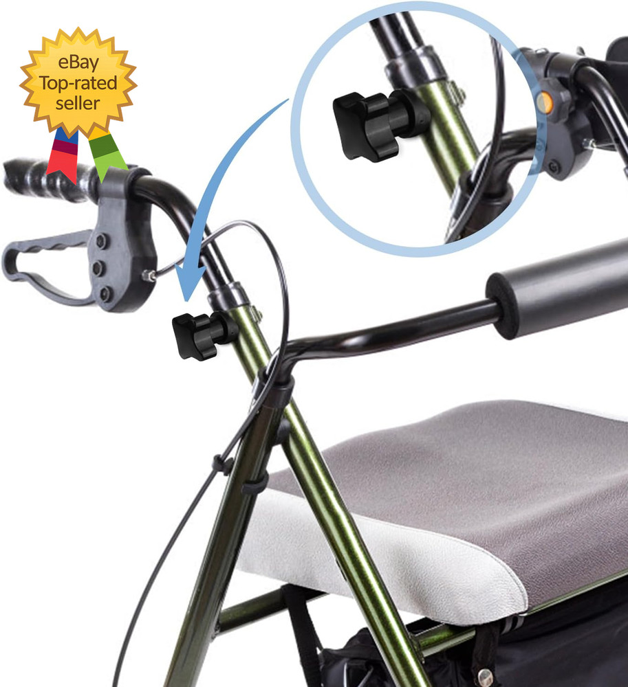 2 Sets Rollator Walker Replacement Arm Adjustment Knobs Comfortable Universal Pa