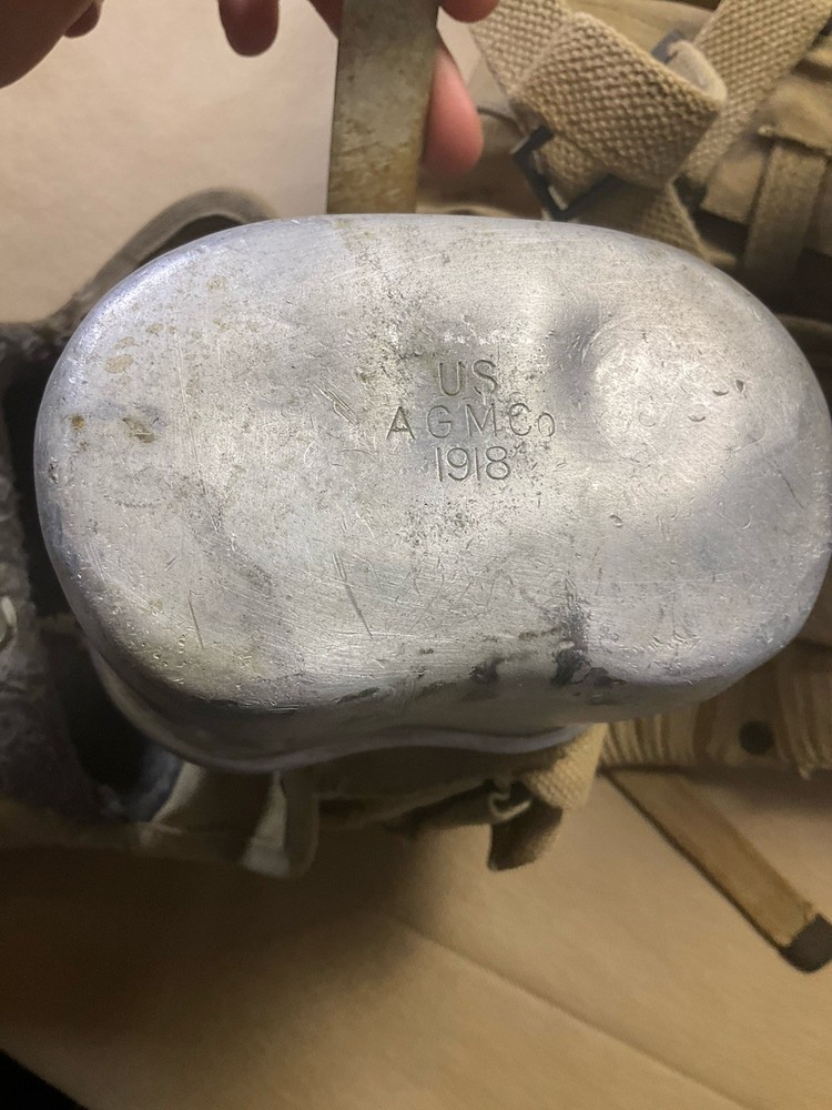 WWI GI Belt With Accessories
