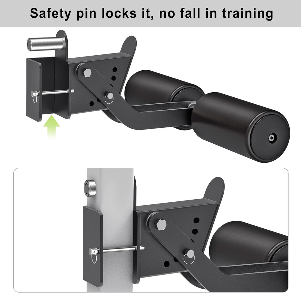 Nordic Hamstring Curl Attachment for Power Rack - Adjustable & Durable