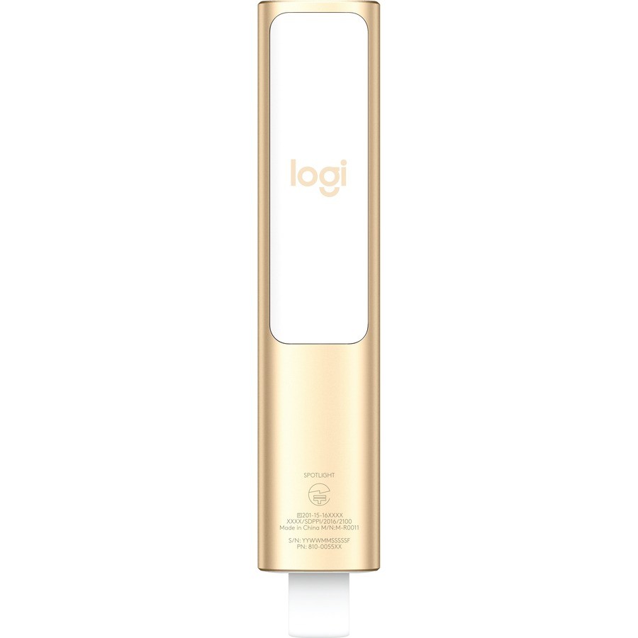 Logitech Spotlight Presentation Remote Gold Laser Bluetooth 30m
