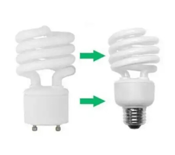 2 PACK Newhouse GU24 To Standard E26 / E27 Base Light Bulb Socket Adapter A2426E