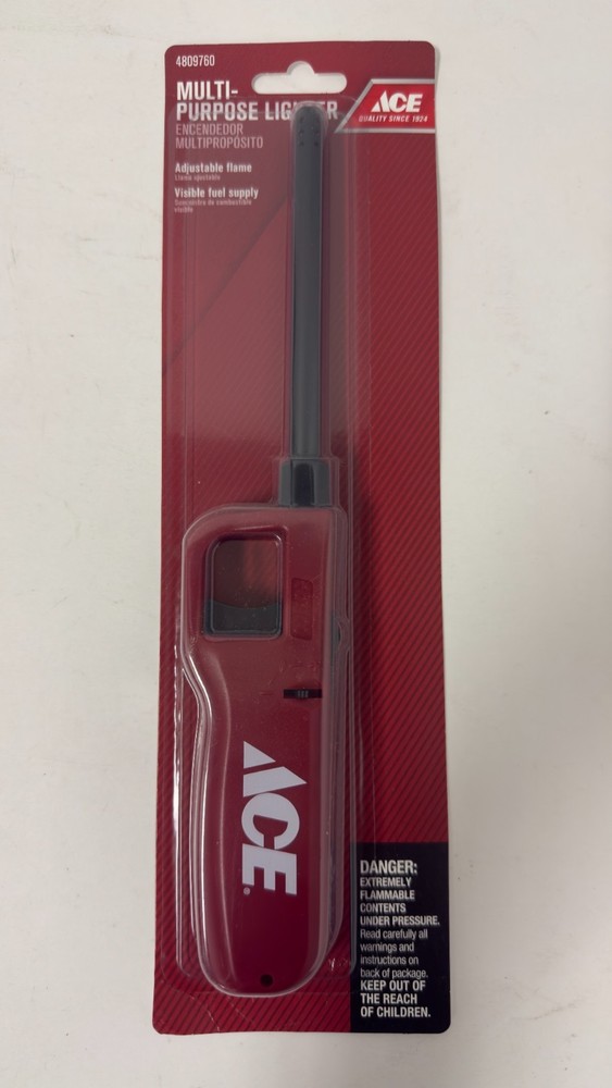 ACE MULTI PURPOSE LIGHTER Kitchen Barbecue BBQ Refillable Camping NEW!