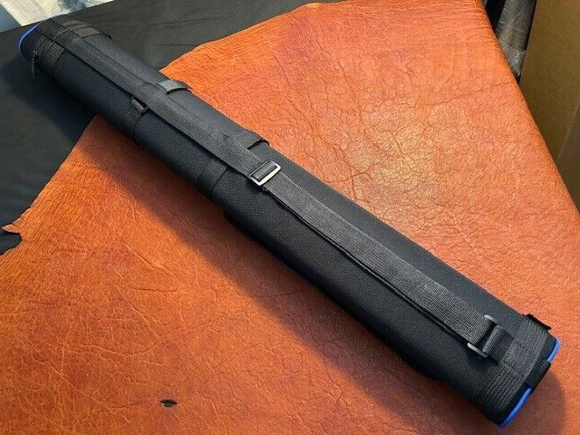TNT Hard 2x2 Pool Cue Case. Black/Blue