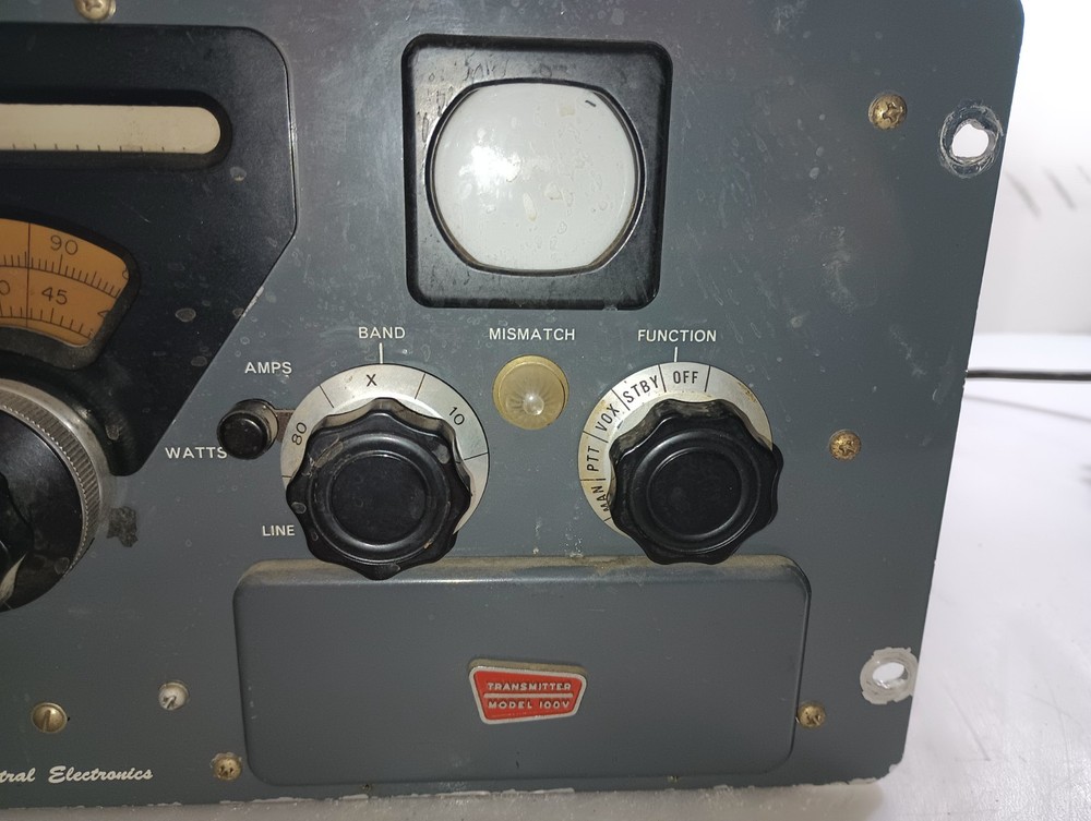 Central Electronics 100V Multiphase SSB Ham Transmitter Vintage Powers On