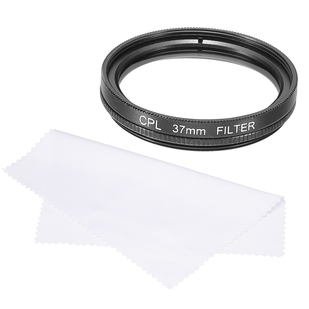 37mm Circular Polarizer Filter, Polarizing Filter with Cleaning Cloth