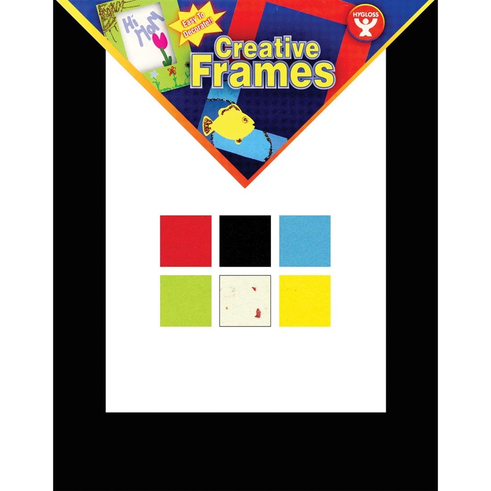 Hygloss 8-1/2 x 11" Assorted Color Creative Frames