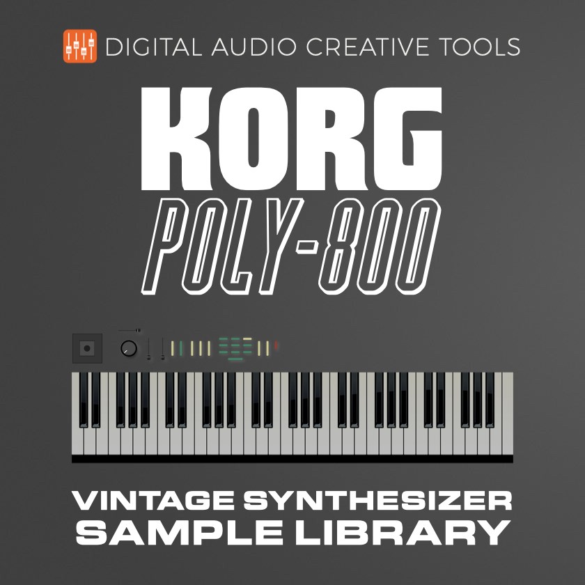 Korg Poly 800 Synthesizer Sample Library (1,400 Samples) - Instant Access