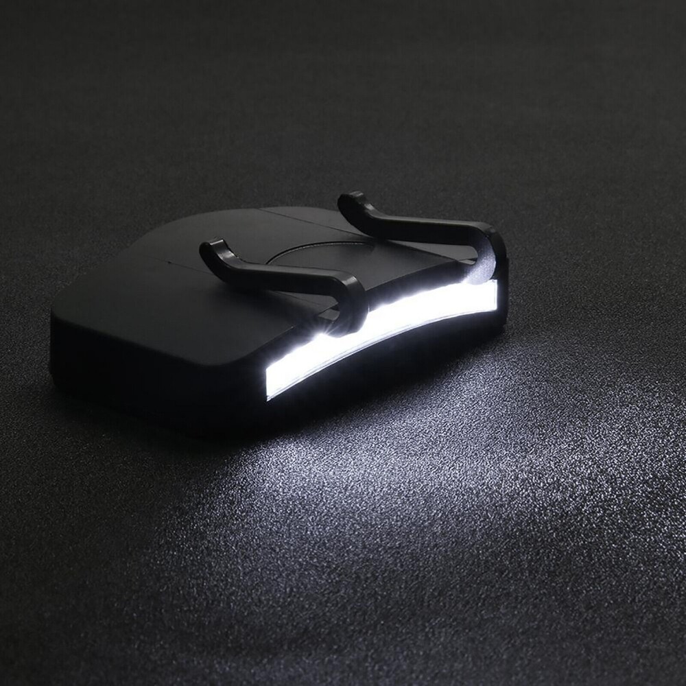 Bright 11 LED Clip on Hat Head Cap Light headlamp Flashlight