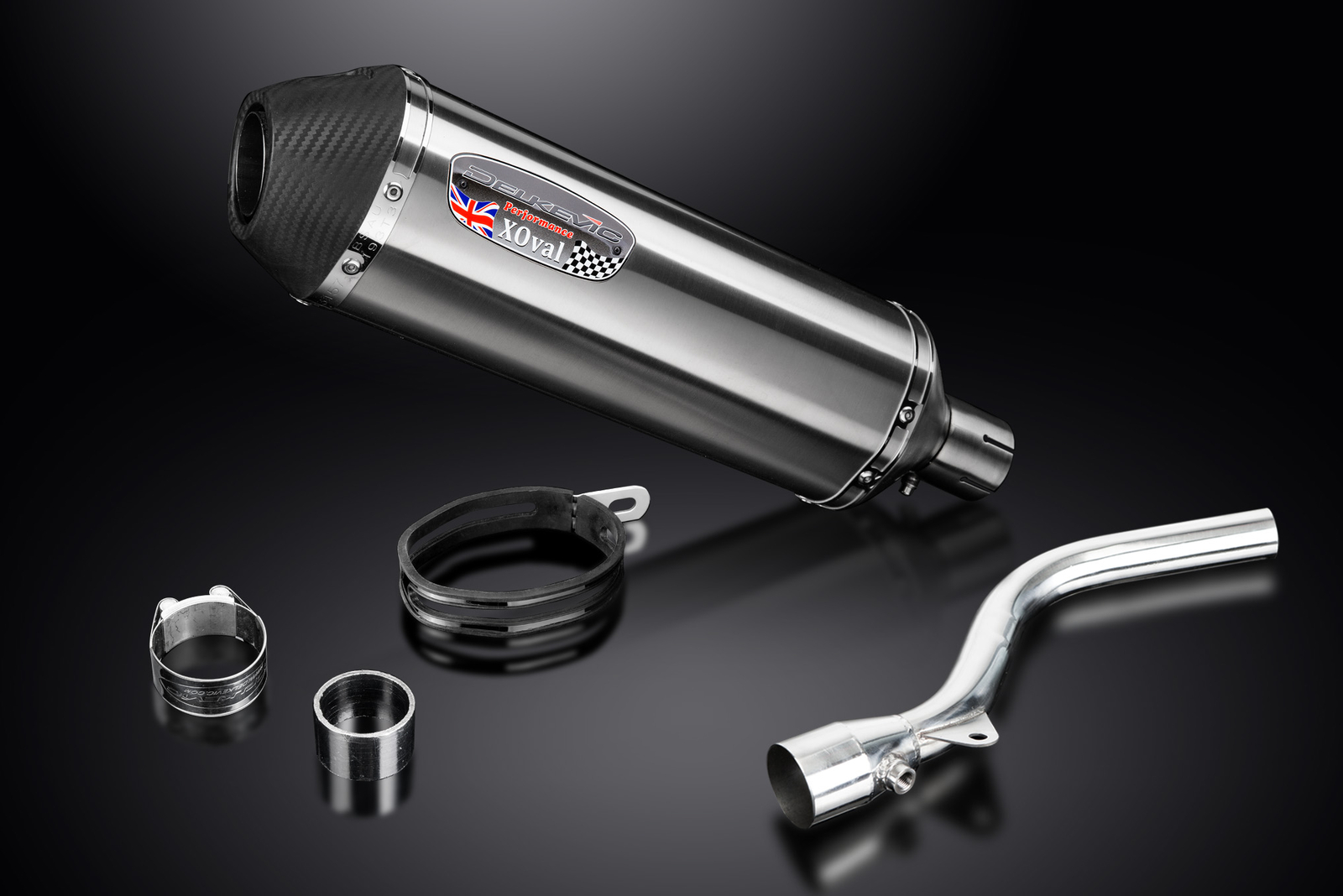 Kawasaki KLX250 09-20 KLX300 20-24 Slip On 13.5" XOval Stainless Exhaust Muffler