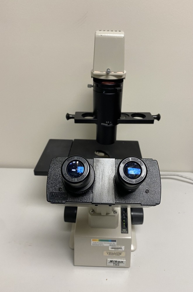 Complete Nikon TMS Inverted Contrast Microscope TMS
