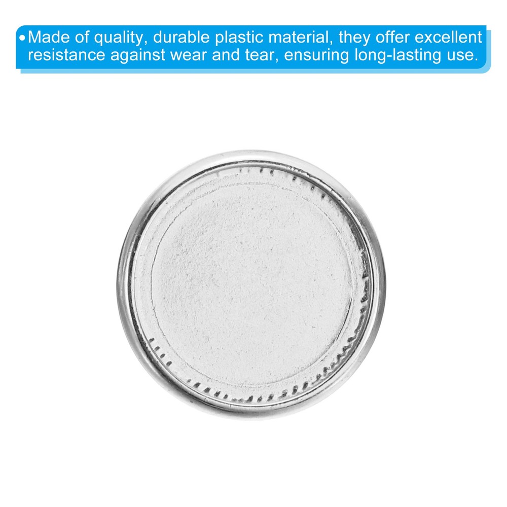 28mm Book Binding Discs 22pcs Discbound Expansion Discs Plating Round, Silver