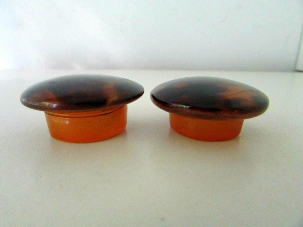 ANTIQUE FAUX TORTOISE SHELL SNUFF PILL BOX SET