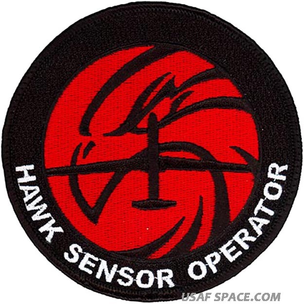 USAF 1st RECONNAISSANCE SQUADRON - HAWK SENSOR OPERATOR - ORIGINAL VEL PATCH
