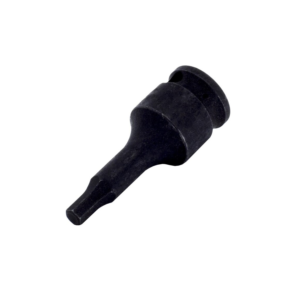 Genius Tools 3/8" Dr. 7/32" Hex Impact Bit Socket, 52mmL (CR-Mo) - 365207