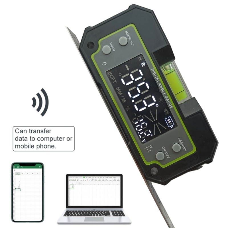 DualAxis Inclinometer 4x90° Finder Data Transfer Measurement Tool