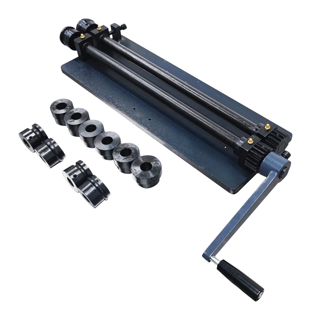 Hand Winding Machine Metal Bead Roller Create Channels Forming Machine 6 Rollers