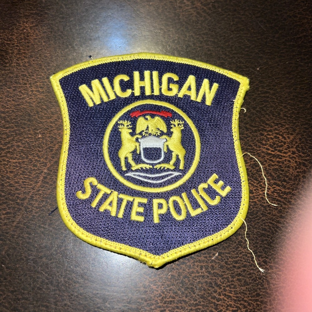 Vintage Obsolete Michigan State Police Patch