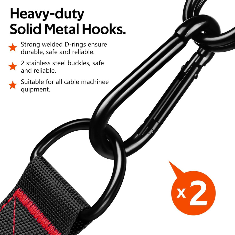 Exercise Handles, Replacement Cable Machine Attachments for Home Gym Equipment,