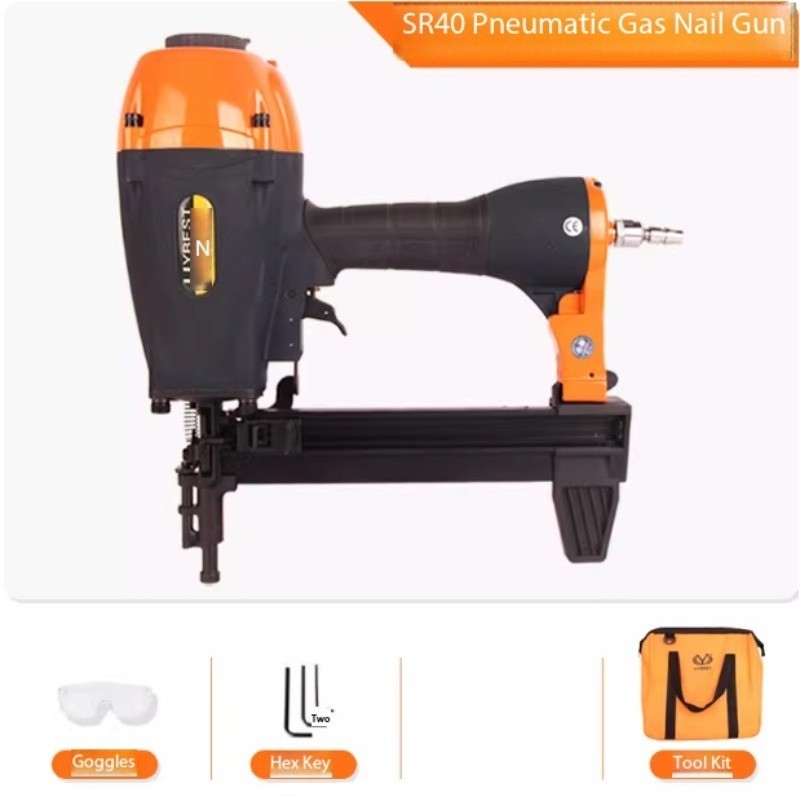 SR40 Pneumatic Gas-Powered Nail Gun for Securing Steel Plates To Concrete