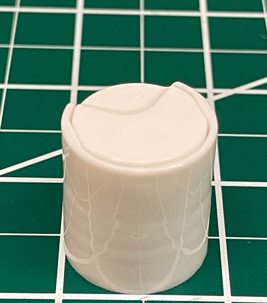 White Disc Top Dispensing Bottle Cap, 20/410 unlined, 50 pack