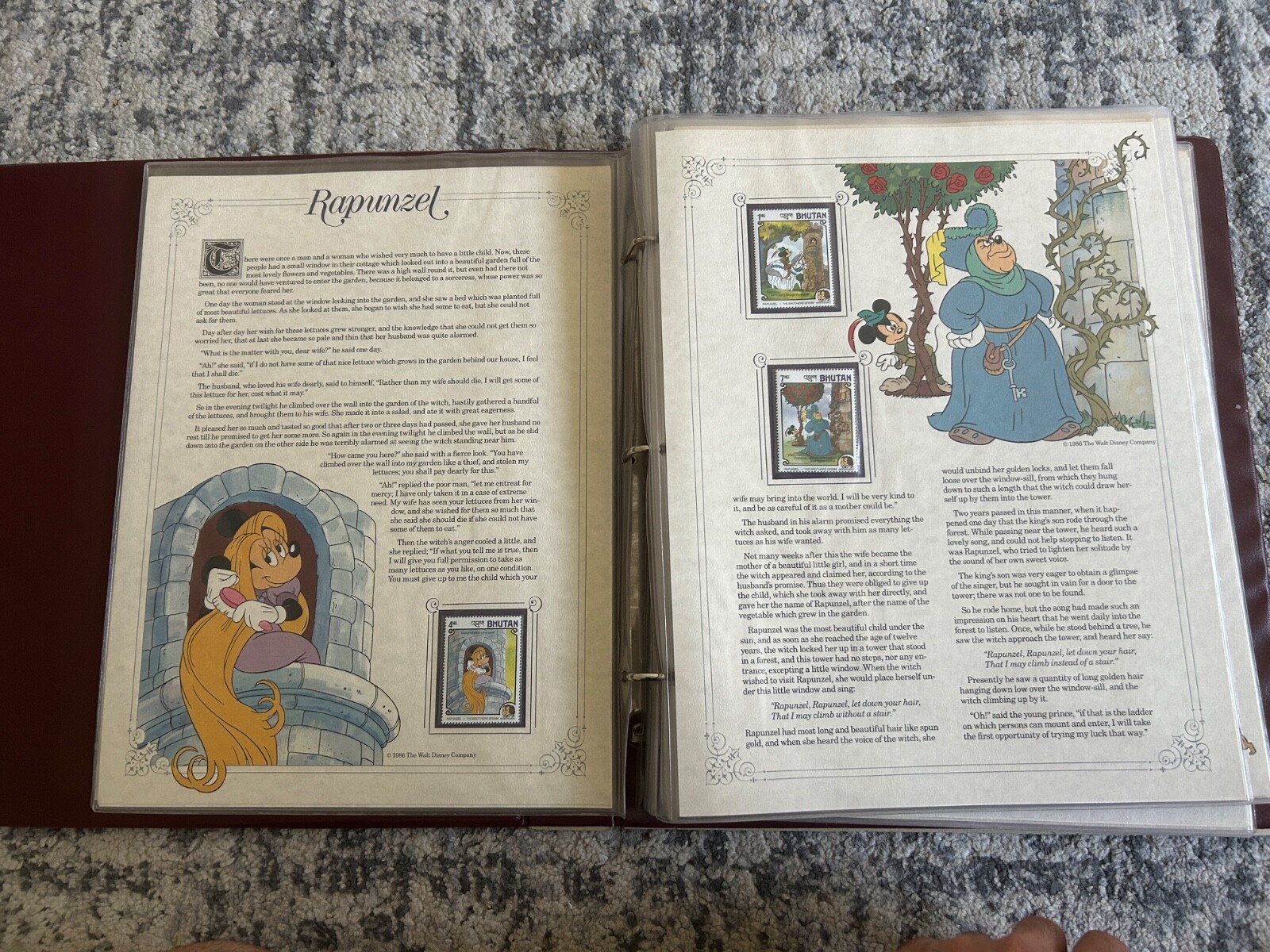 Walt Disney Grimm's Fairy Tales Panel Collection Postal Commemorative Society