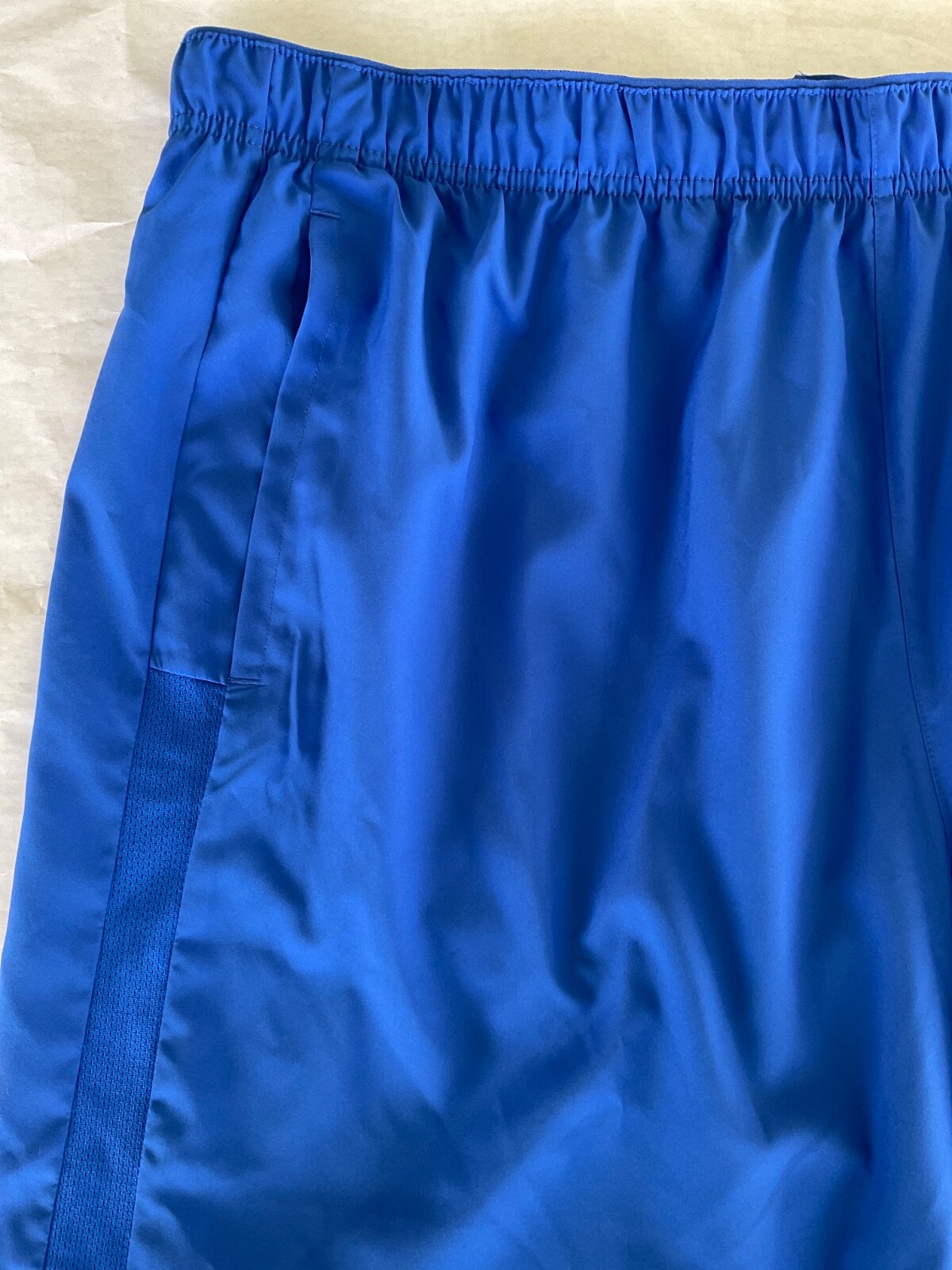 Nike Dri Fit Running Shorts 9 Inch Polyester Men New Royal Blue