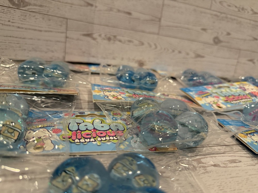 Taba-Licious Orb Curiosities AQUA BUBBLES FISH Squishy BALLS SQUISHIES BULK 15