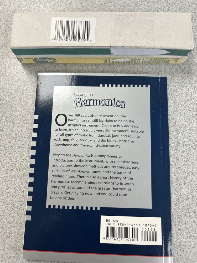 Mississippi Harmonica and Playing The Harmonica Instruction Book