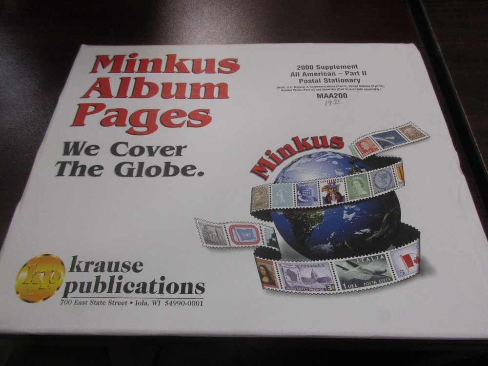 "MINKUS"  ALBUM PAGES  ALL  AMERICAN PART #2 # MAA200    W/FREE SHIPPING!!!