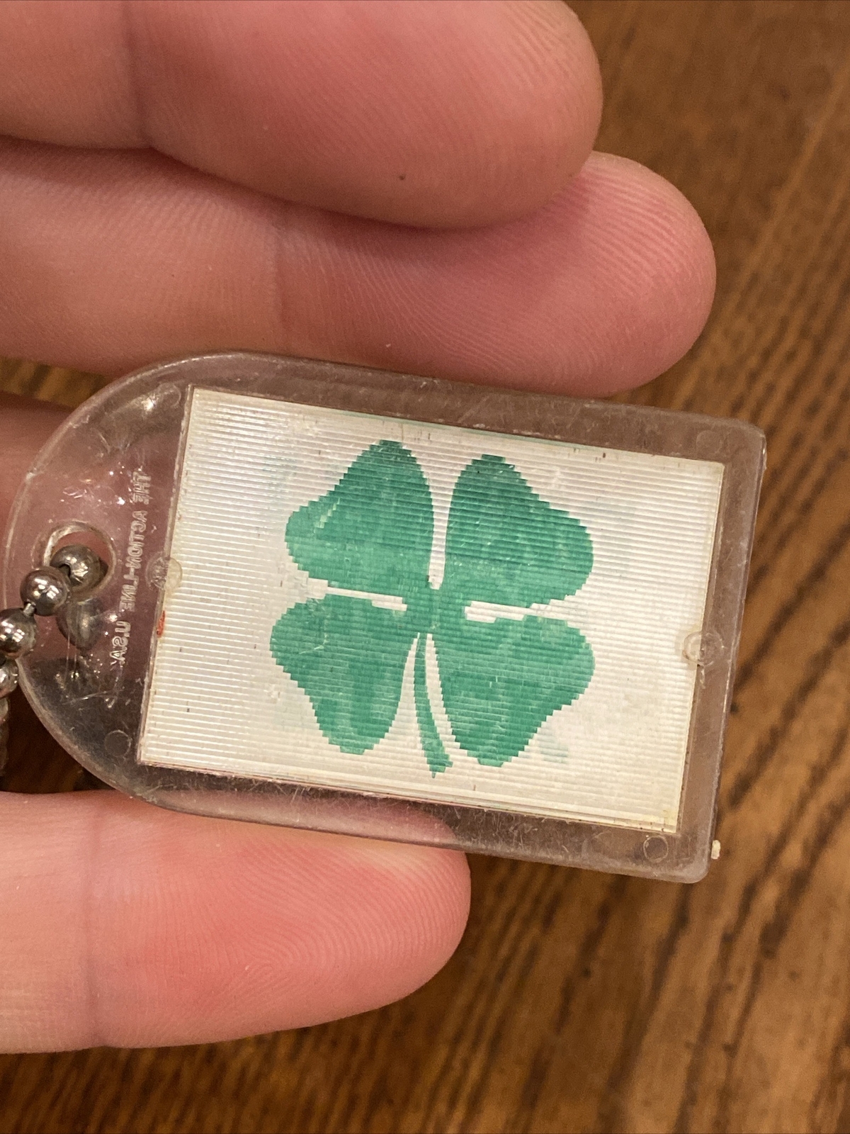 Vtg 1960’s SHORTEN DODGE DEALER SCRANTON PA GOOD LUCK ACTION LINE USA KEYCHAIN