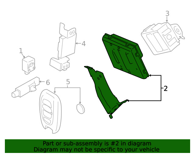 Genuine Subaru Control Module 88801XC011