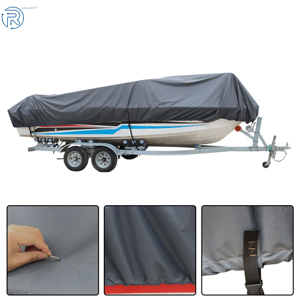 Heavy Duty 14/15/16FT 90" Boat Cover 3 Layers Waterproof Dustproof UV Resistant