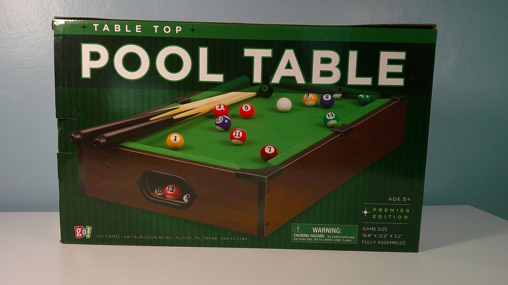 Tabletop Pool Table Game